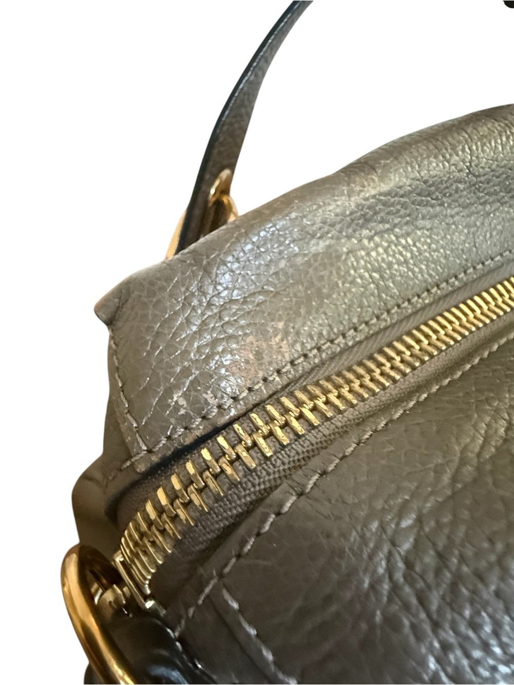 Authenticated Chloe Paraty Leather Handbag in Grey Taupe! EUC! COA! - Picture 16 of 16